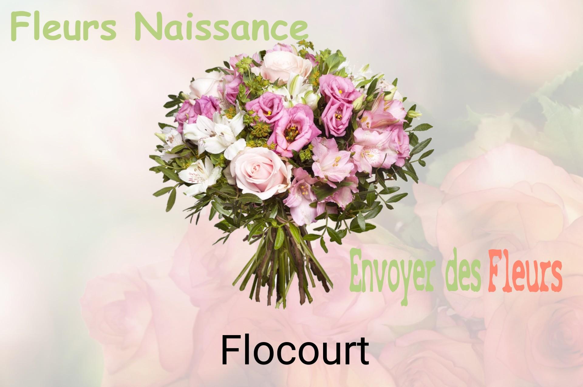 Bouquet de fleurs de naissance livré à Flocourt
